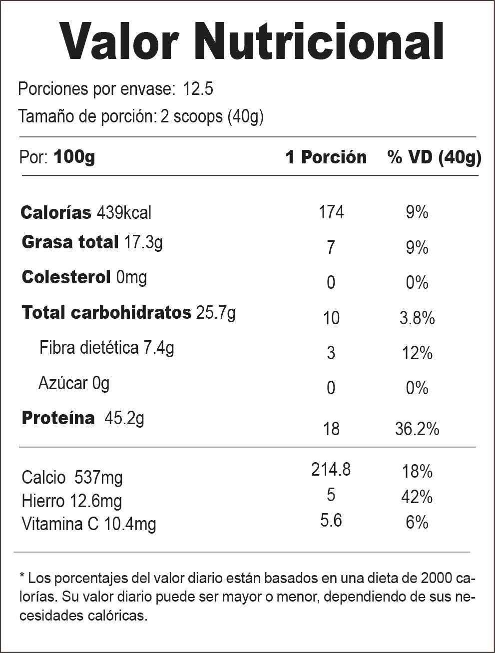 Tarwi en polvo con cacao 500g pack x2