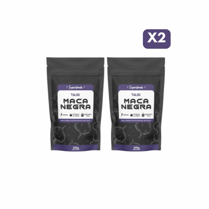 MACA NEGRA GELATINIZADA 250g x2