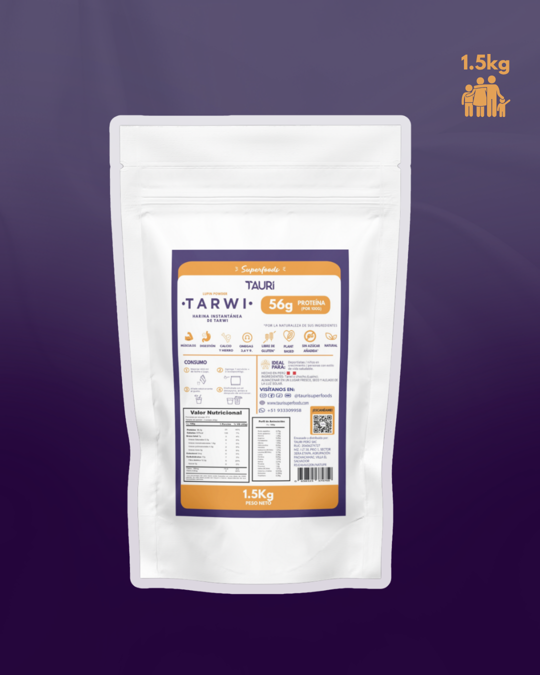 TARWI EN POLVO 1.5Kg