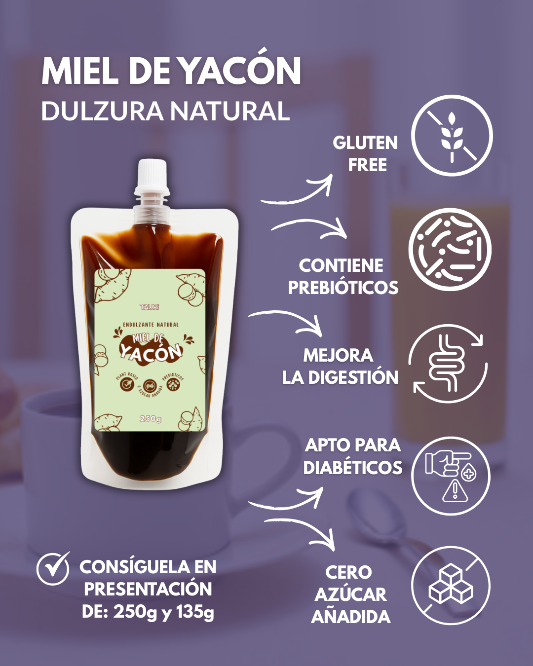 MIEL DE YACÓN - 250g