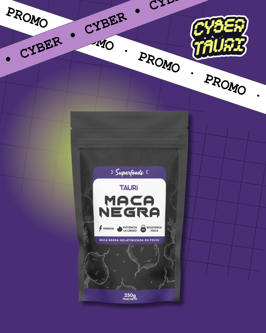 MACA NEGRA GELATINIZADA 250g