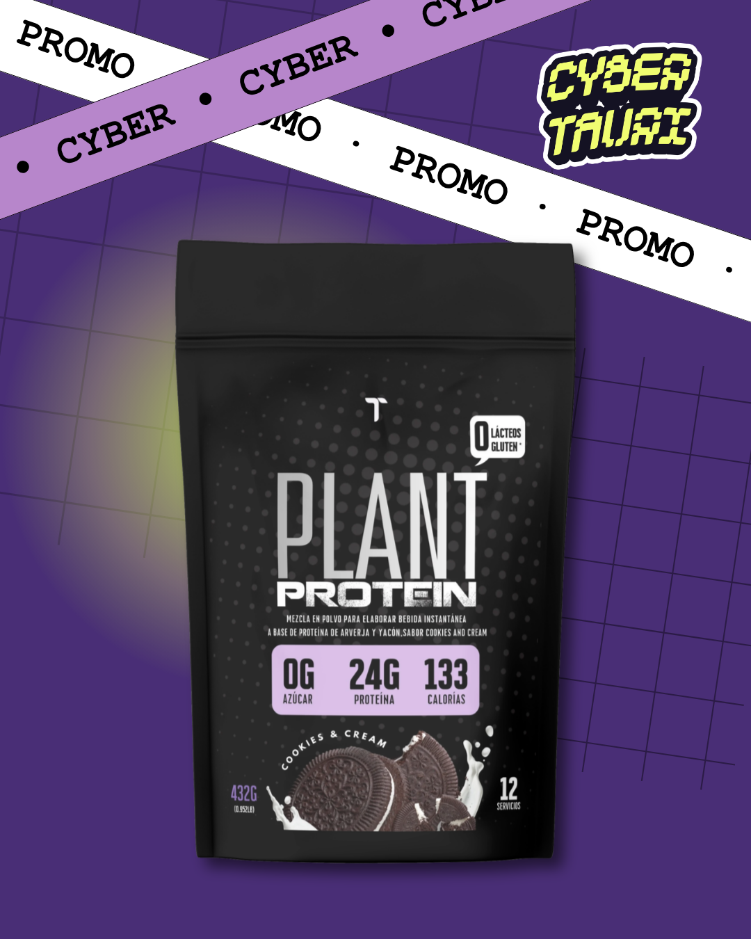 PLANT PROTEIN COOKIES AND CREAM 432g