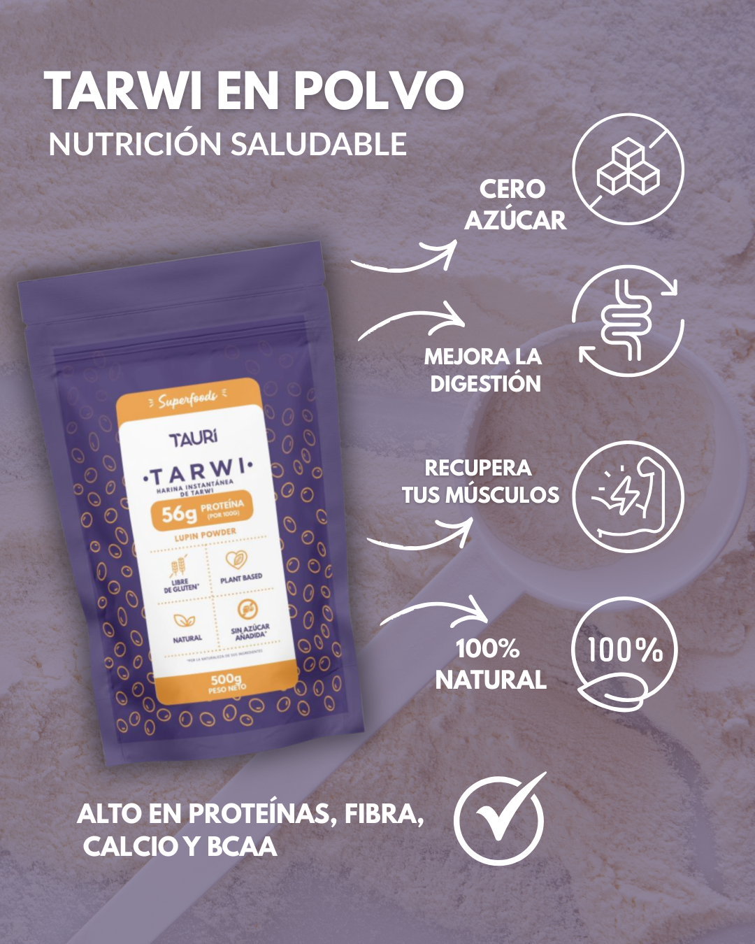 TARWI EN POLVO 500g
