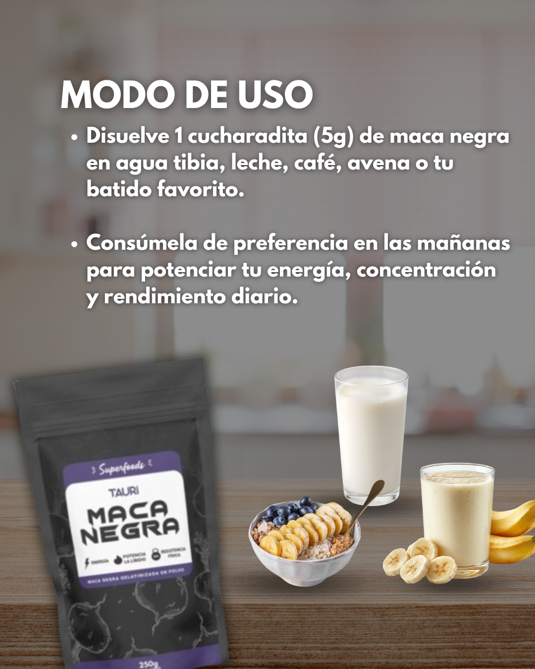 MACA NEGRA GELATINIZADA 250g