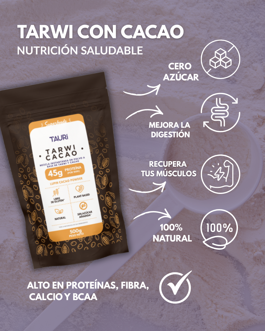 TARWI CON CACAO 500g