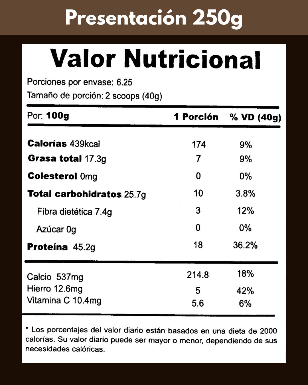 TARWI CON CACAO 500g