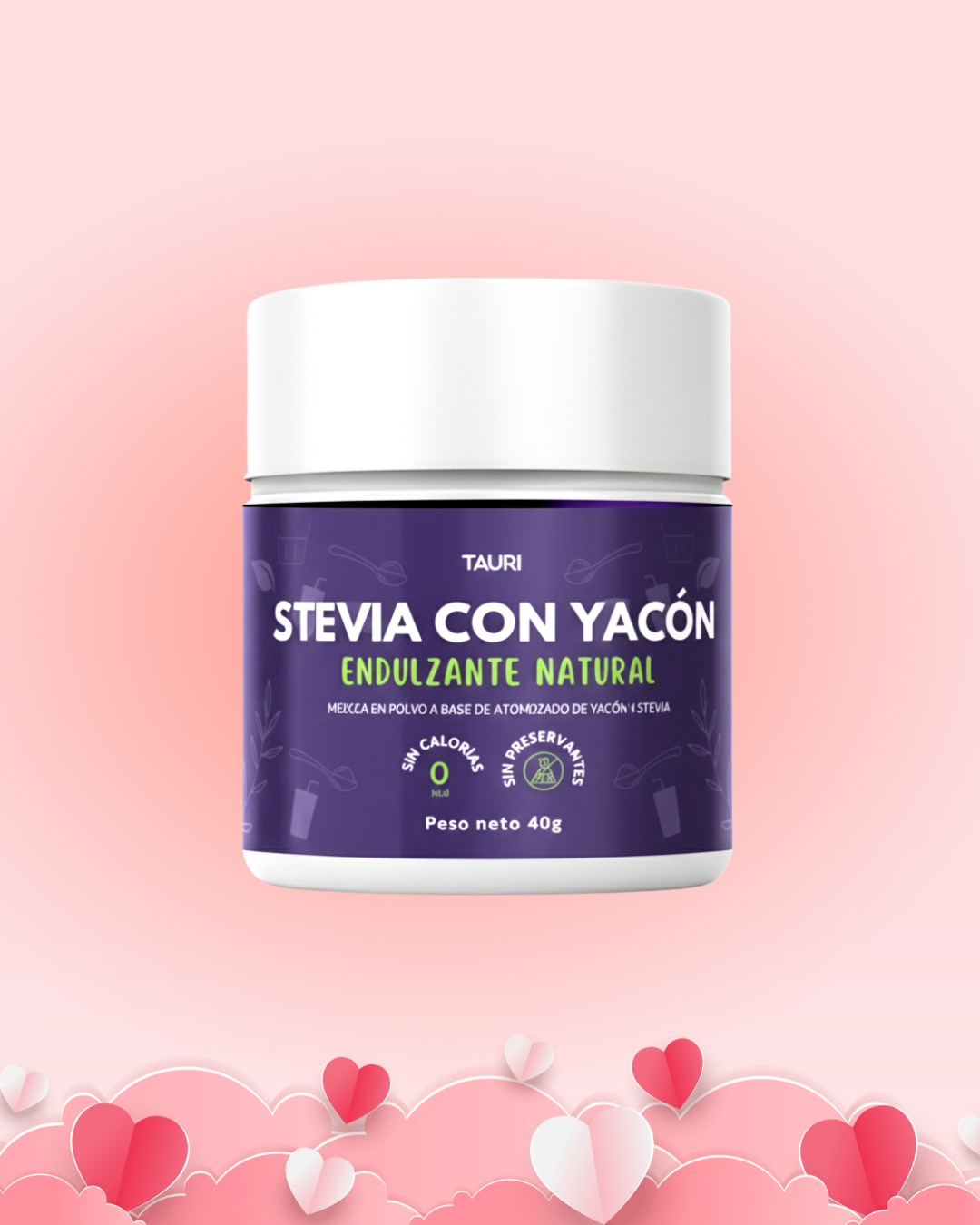 STEVIA CON YACÓN 40g