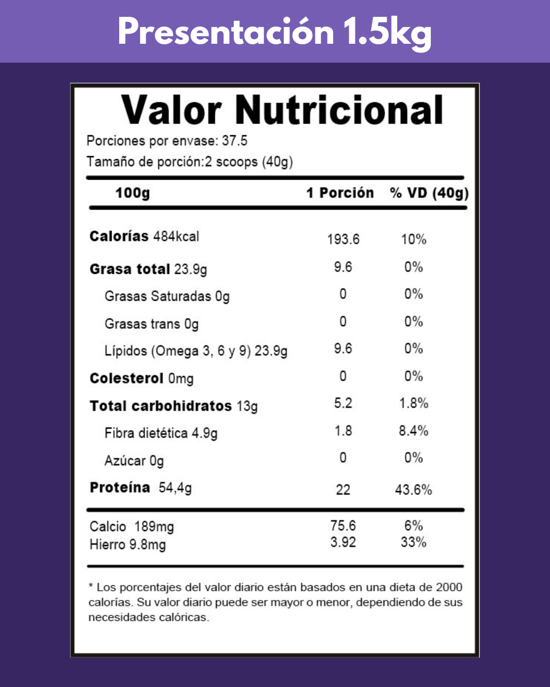 TARWI EN POLVO (x4) 1.5kg