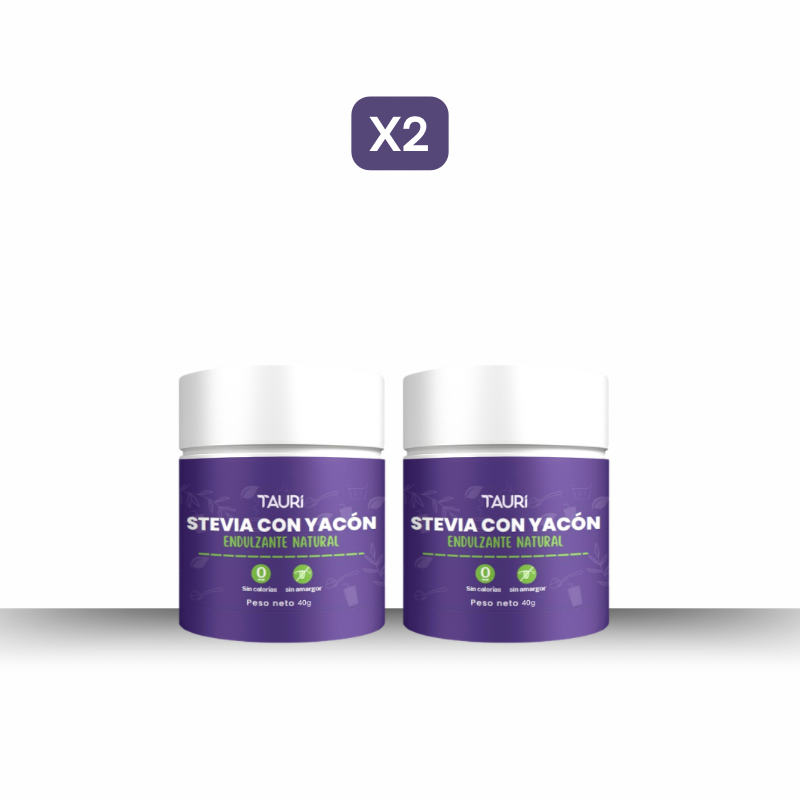 Stevia con Yacón 40g, Pack x1, x2, x4