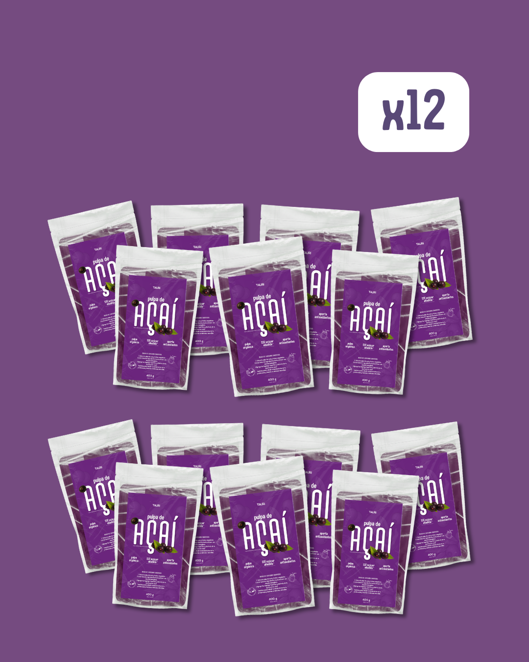 PULPA DE ACAI 400g PACK x4