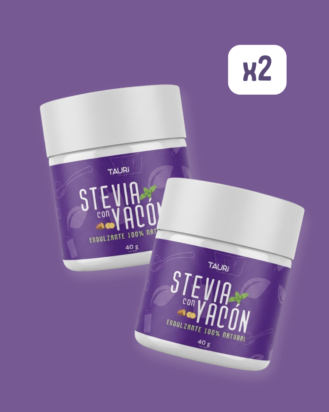 STEVIA CON YACÓN 40g