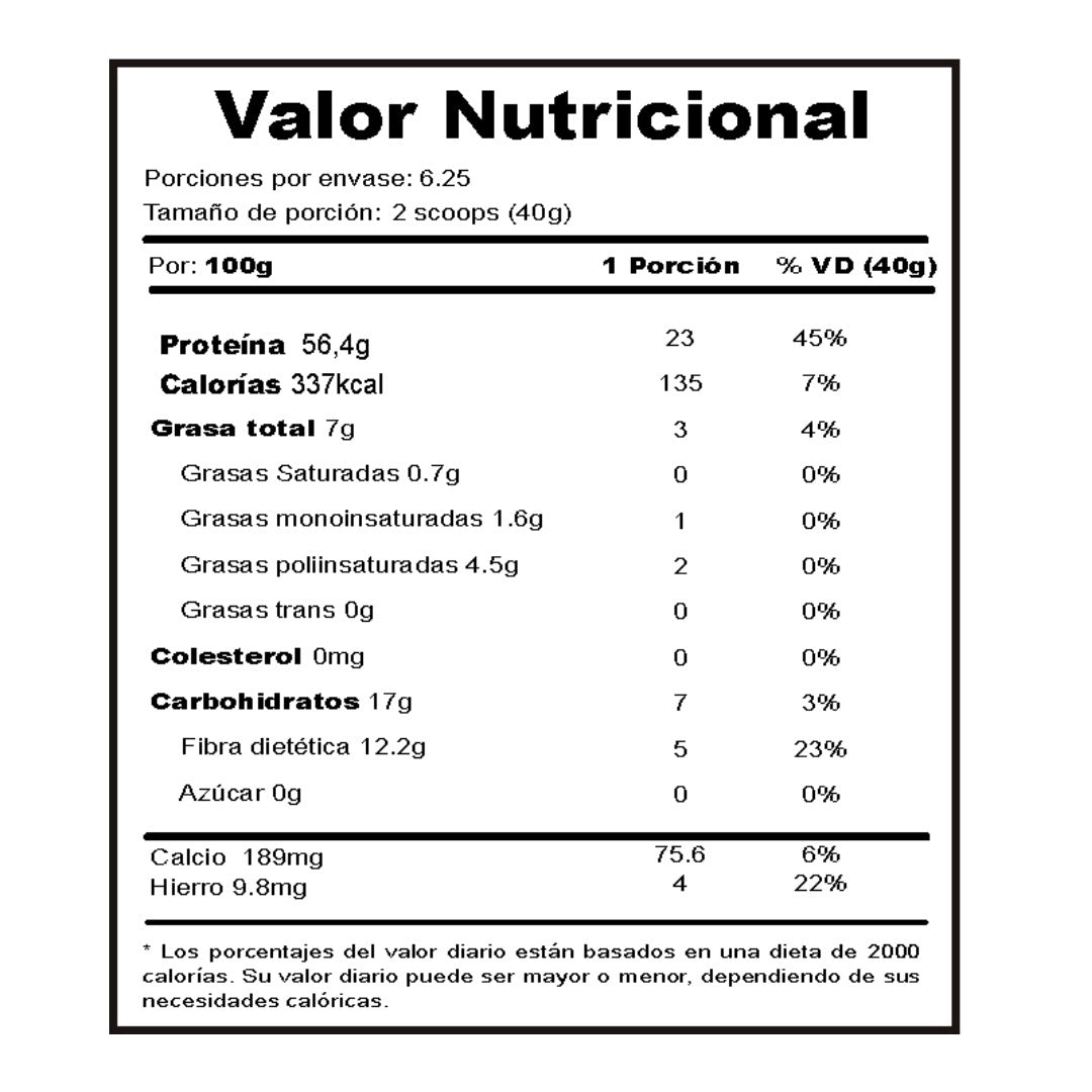 Tarwi en Polvo 250g, 500g