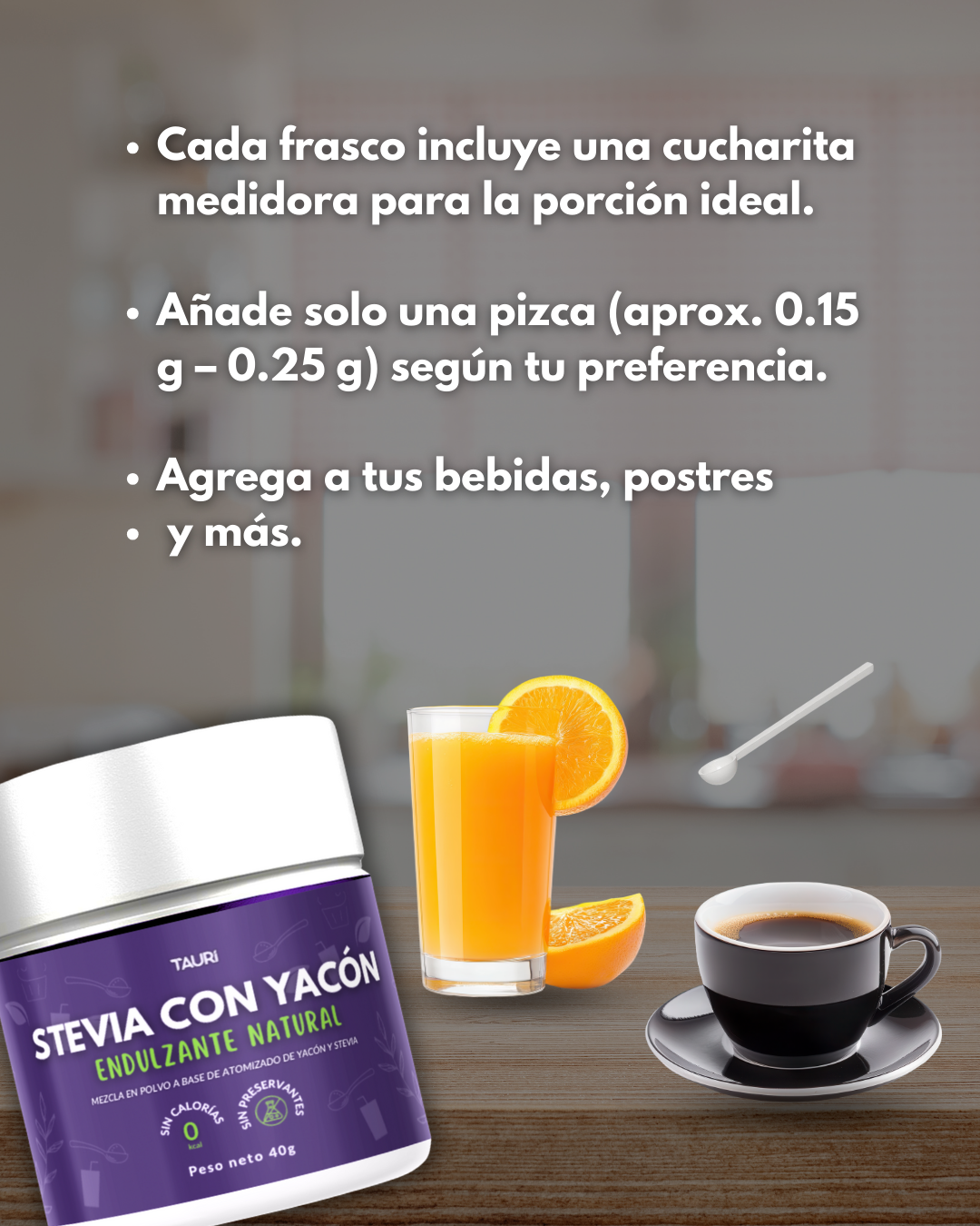 STEVIA CON YACÓN 40g