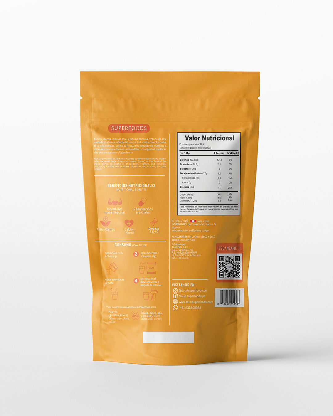 Tarwi sabores variados 500g pack x4