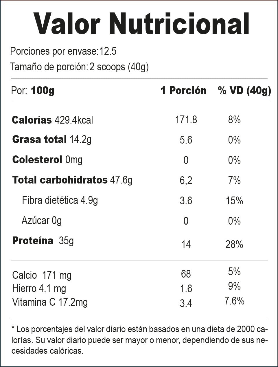 Tarwi en polvo con lúcuma 500g pack x2, x4, x6