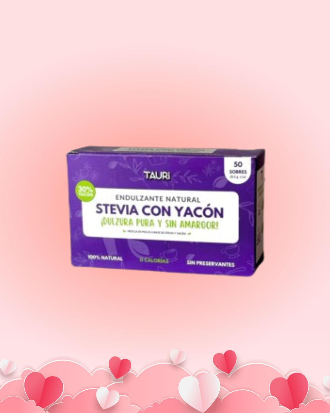 STEVIA CON YACÓN CAJA (50 SACHETS)