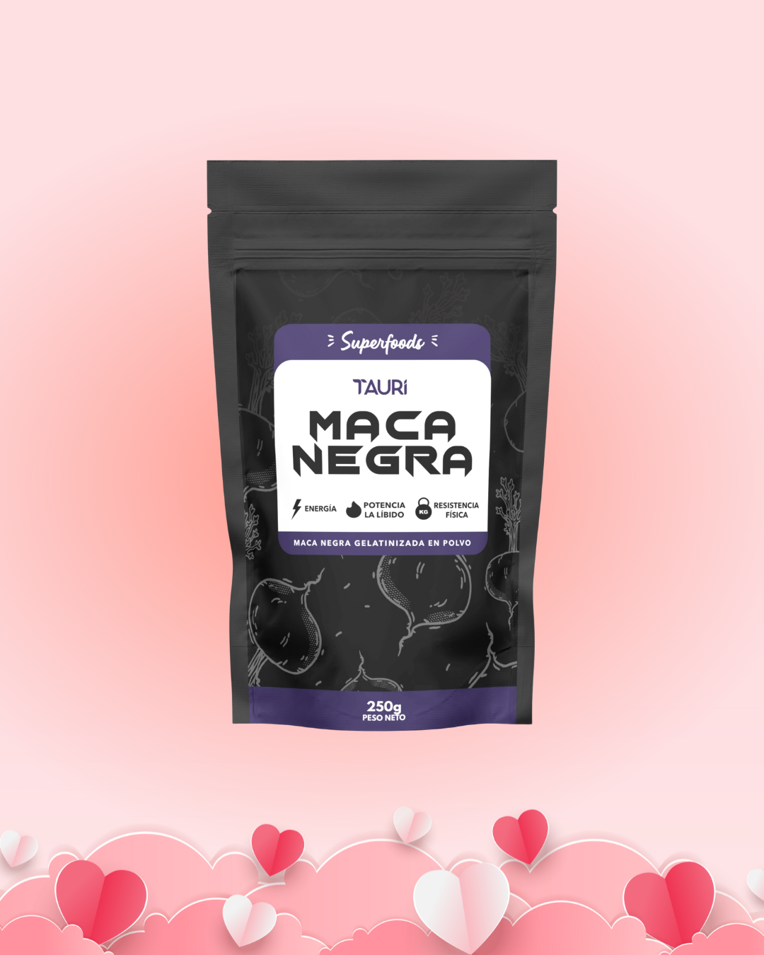 MACA NEGRA GELATINIZADA 250g