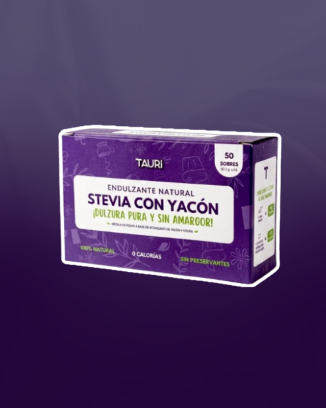 STEVIA CON YACÓN CAJA (50 SACHETS)