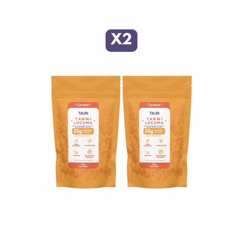 Tarwi en polvo con lúcuma 500g pack x2, x4, x6