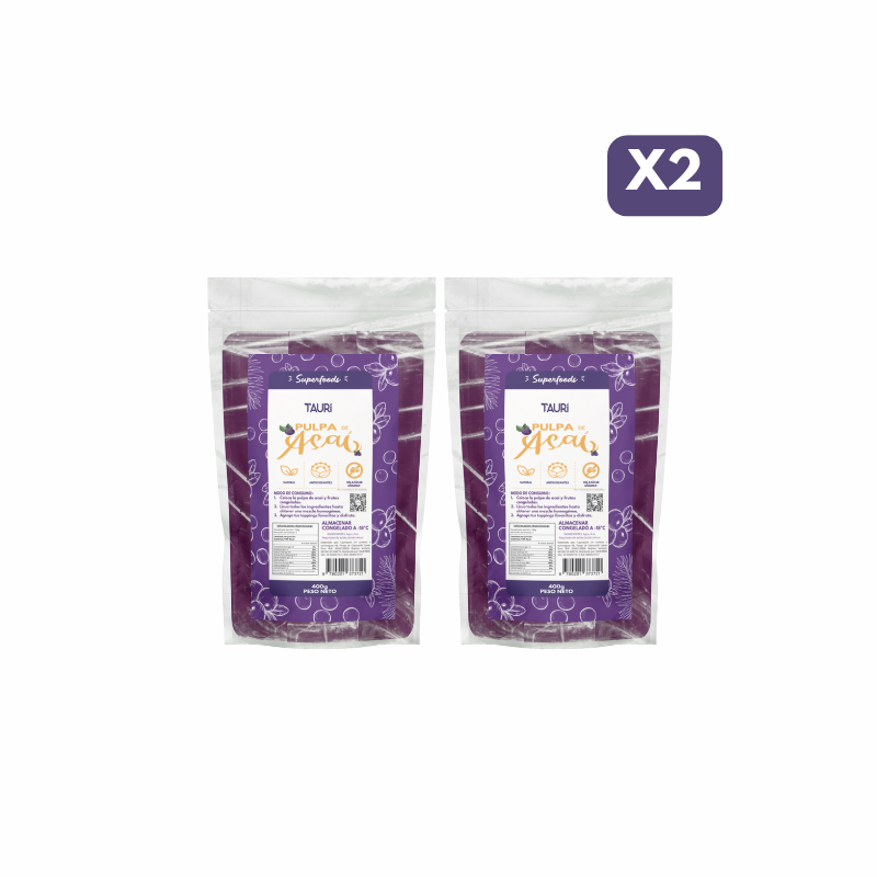 PULPA DE ACAI 400g PACK x4