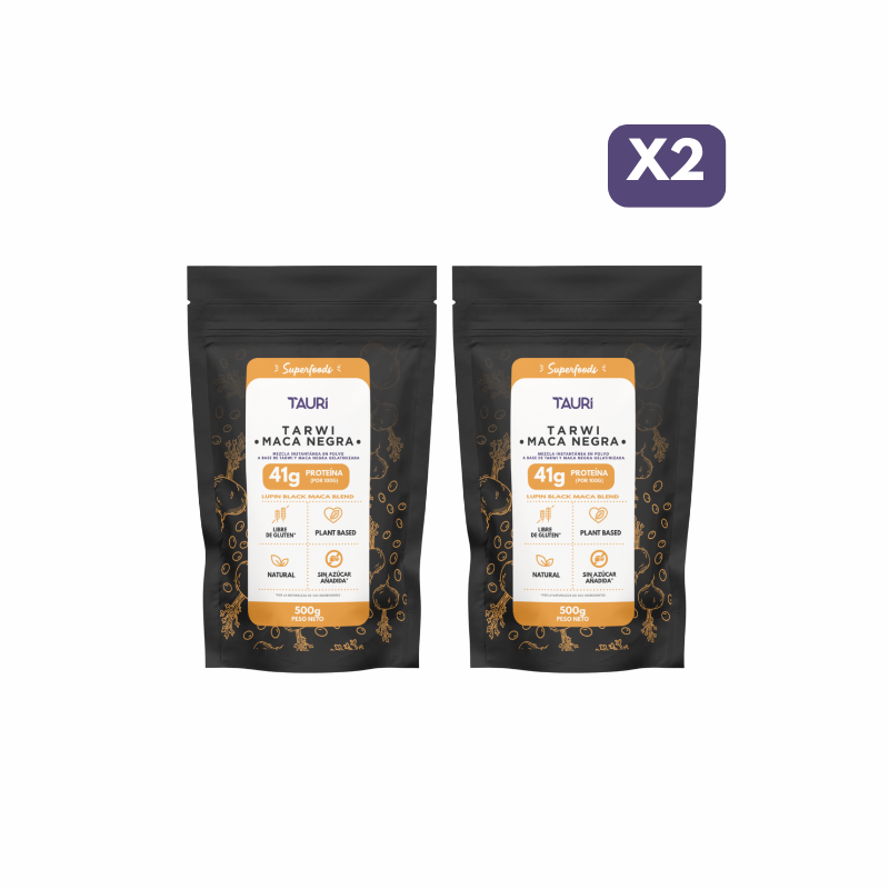 TARWI CON MACA NEGRA 500g PACK x2