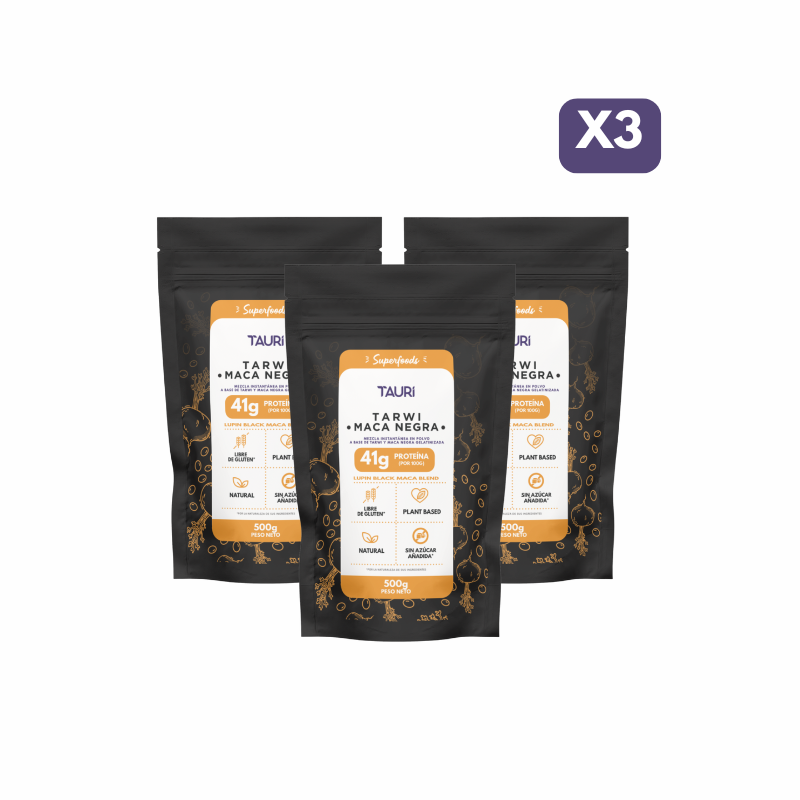 TARWI CON MACA NEGRA 500g PACK x2
